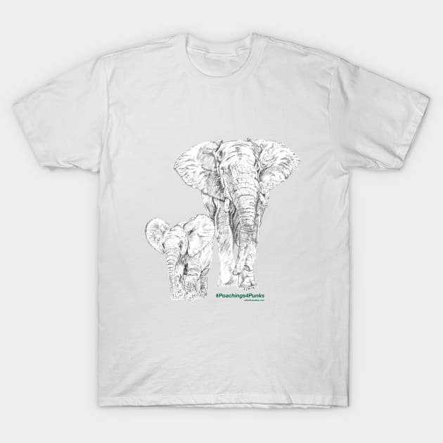 Elephant Mother and Daughter! T-Shirt by A. Jaye's Art!